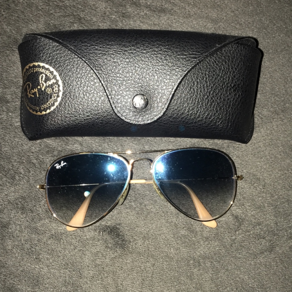CUTE RAYBANS!! GOLD!!